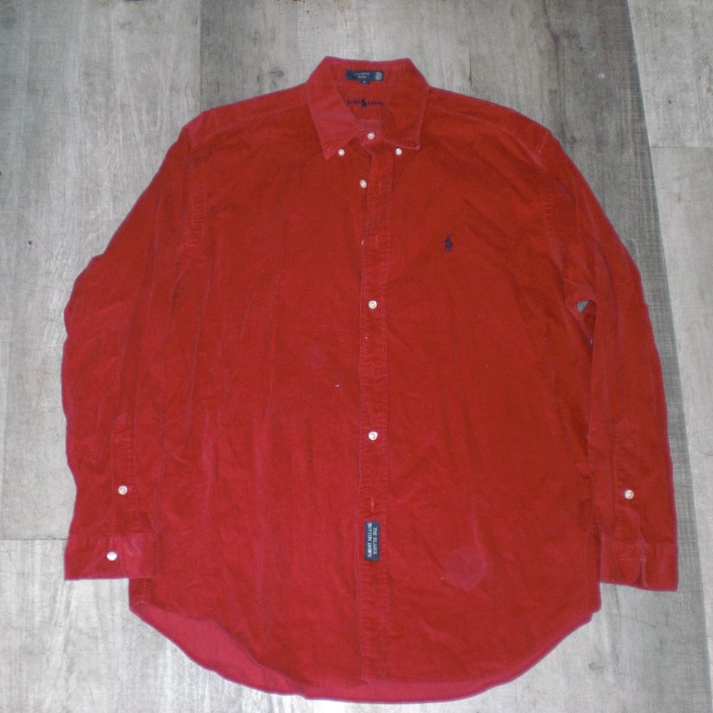 polo by ralph lauren shirt long sleeve button down men large @B6